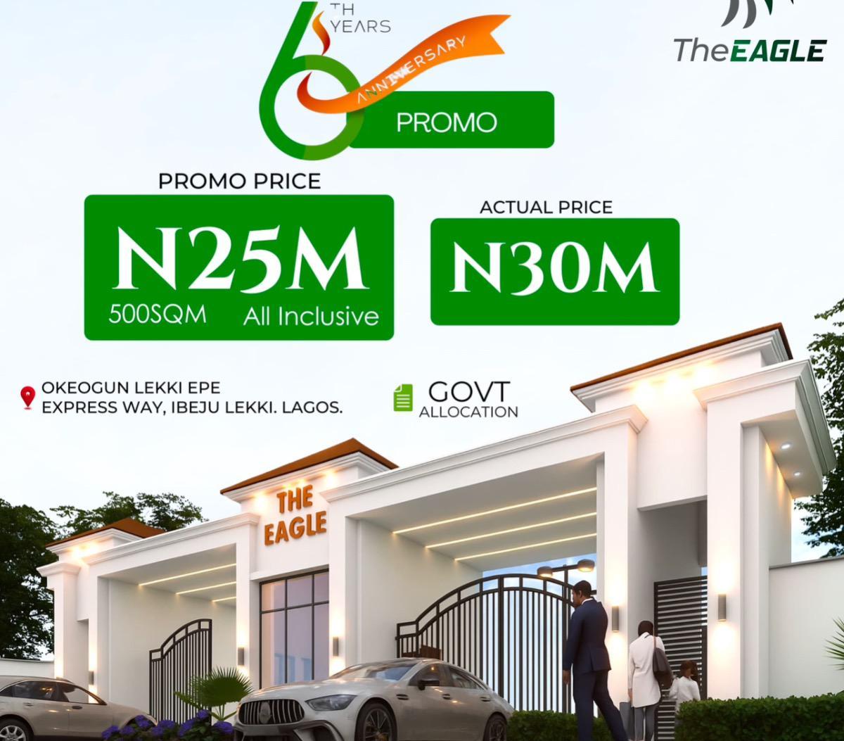 Residential land for sale Special Discount: Enjoy Up To 20% 6th Year Anniversary Bonus