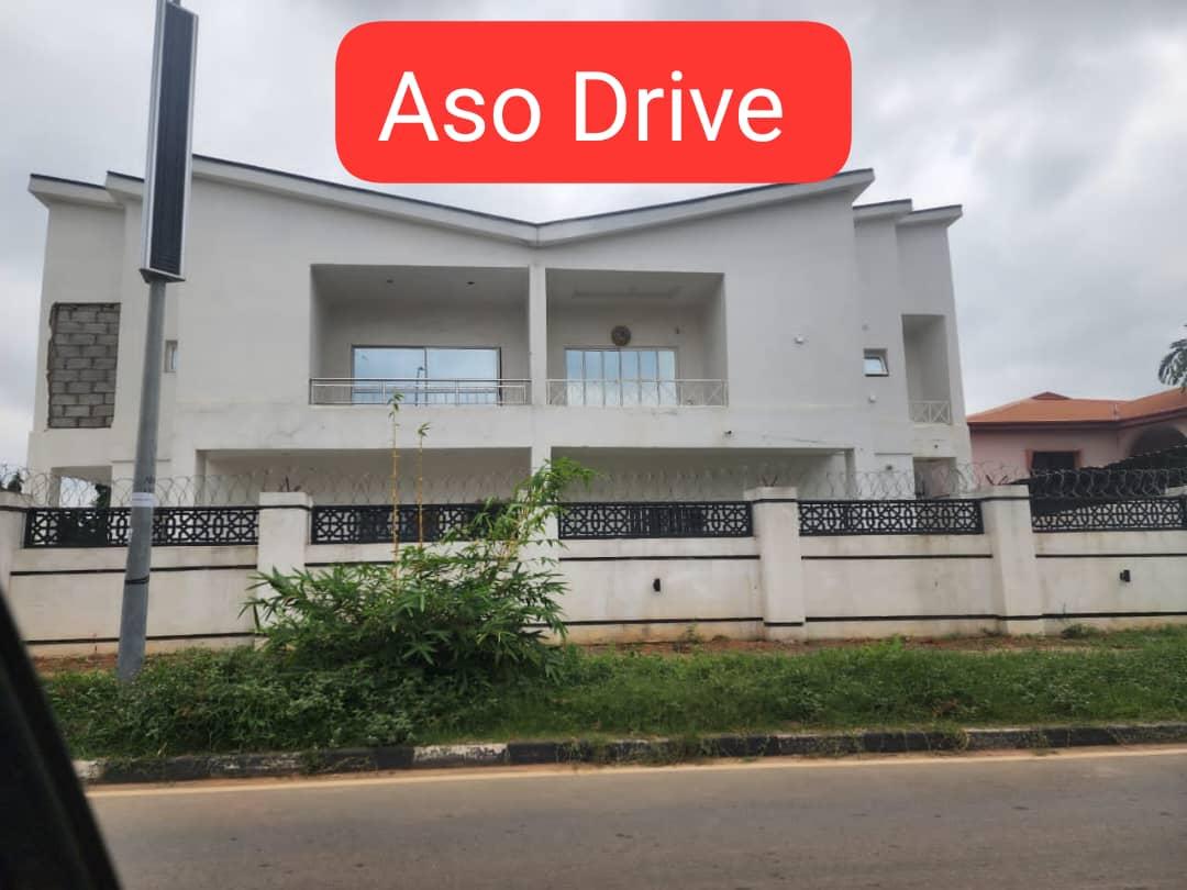 FOR SALE: Description: A 5-bedroom detached duplex with a 2-bedroom bungalow: Location: Aso Drive, Maitama Land Size: 1,100 SQM