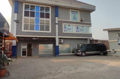 FOR SALE Massively built ,well structured building directly on express road, 3 massive halls ,very large  which each can contain over 800 CONGREGATION  PRICE : 850M