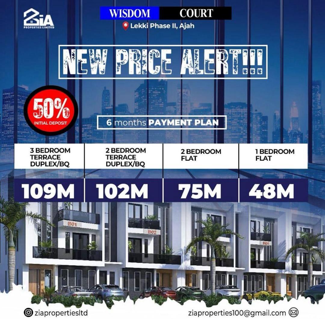 Introducing wisdom court a real estate development designed for style and comfort.Located in a serene environment (Opposite Lekki Gardens II, Abraham Adesanya