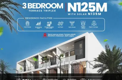 3bedroom Terrace at Abraham Adesanya for Sale