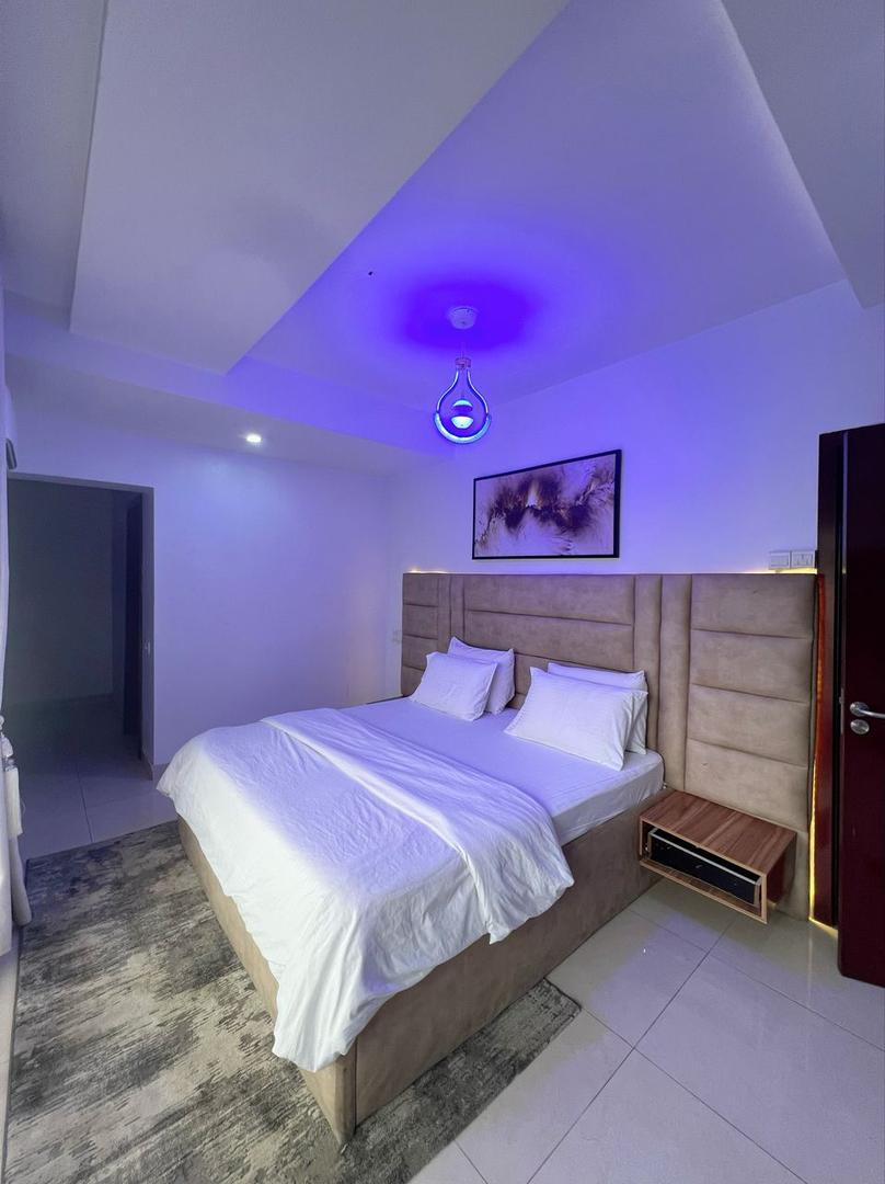 OUT FOR SALE Well furnished 2bed apartment in lekki right, directly facing lekki epe express.