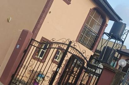 FOR SALE  A GOOD RETURNS OF INVESTMENT [ROI] SPACIOUS AND STANDARD BLOCK OF 5FLATS FOR SALE AT ABIOLA ESTATE AYOBO LAGOS