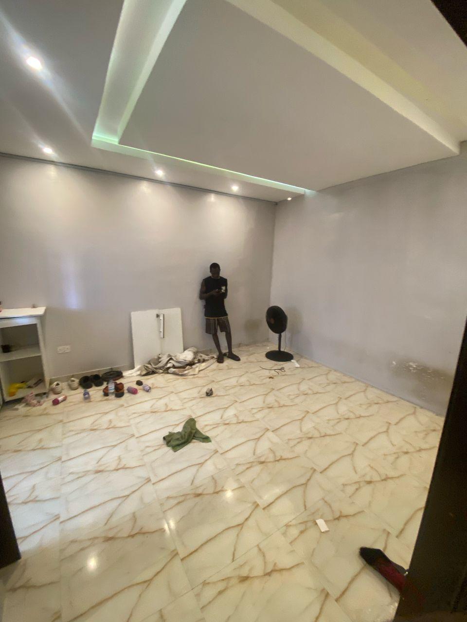To Let NOW 2.7M FROM 3M  Beautiful mini flat  with a small enclosed kitchen and open plan kitchen @ Atlantic view estate new road