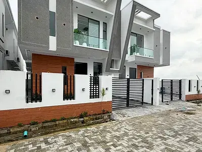 Semi-detached duplex for sale  Four Bedroom Semi Detached Duplex with BQ Lekki Palm City Estate, Ajah, Lagos
