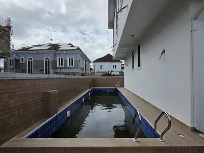 Detached duplex for sale  Five Bedroom Detached Duplex with Swimming Pool Fountain Spring Ville Estate, Sangotedo, Ajah, Lagos