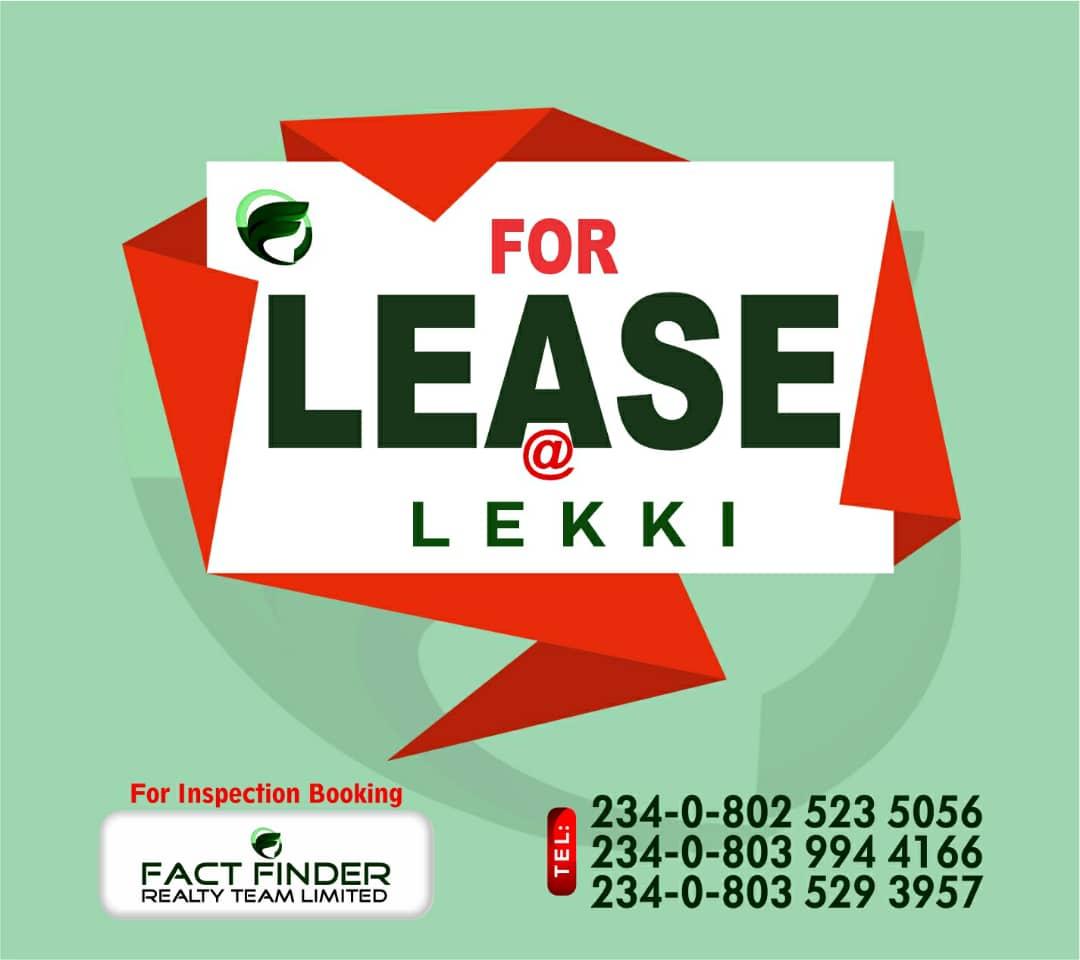 PRIME LAND FOR LEASE IN IKATE  LOCATION: Off Kusenla Road, Ikate (opposite House on the Rock Church Road) LAND SIZE: 3,275 sqm TITLE: Consent LEASE PRICE: ₦200 million (2-3 years)