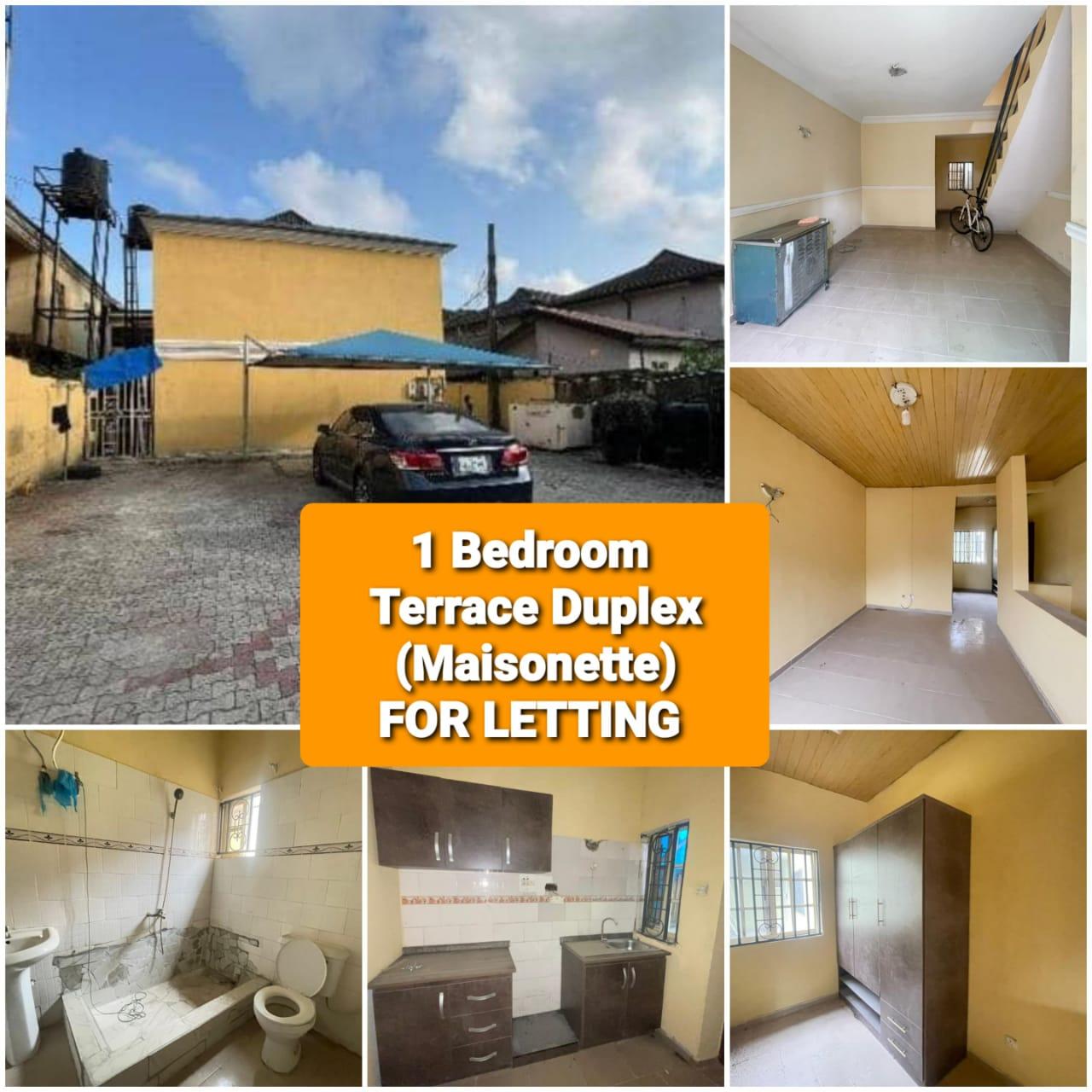 1 BEDROOM TERRACE DUPLEX (Maisonette) FOR LETTING