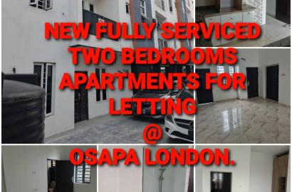 NEW FULLY SERVICED TWO BEDROOMS APARTMENTS FOR LETTING.