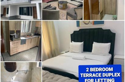 Luxury fully furnished, Serviced 2bedroom Terrace duplex with 2 living rooms
