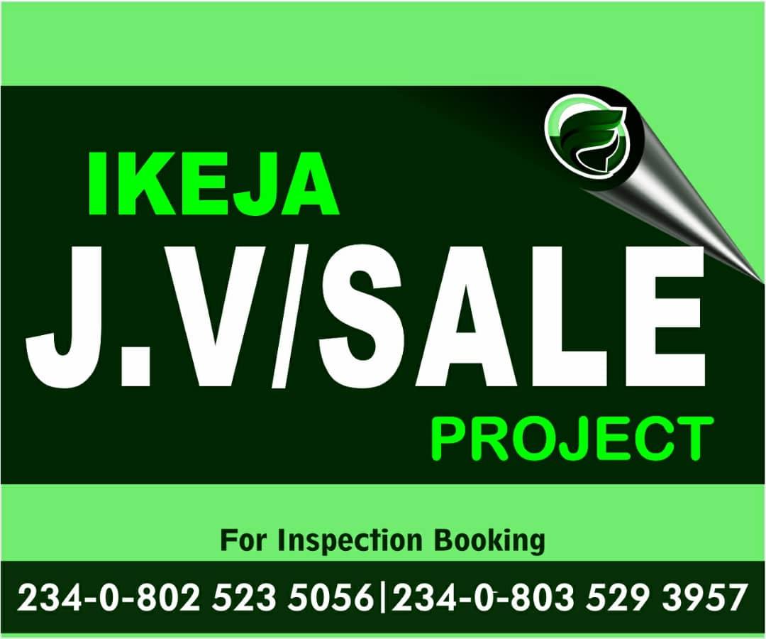 LAND FOR JOINT VENTURE PROJECT @ AWOLOWO WAY IKEJA LAND SIZE:2,900 square meters  TITLE: Certificate of Occupancy  PROPOSAL: Open   LAND VALUE: #2.9 BILLION  PREMIUM #100M