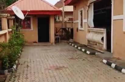 A spacious and well-built 3-bedroom bungalow with a boys’ quarters (BQ) is available for sale