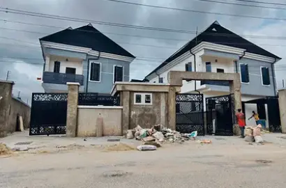Detached duplex for sale  Stunning 4 Bedroom Detached Duplex + BQ, Solar Inverter, Gate House Ogba, Ikeja, Lagos