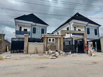 Detached duplex for sale  Stunning 4 Bedroom Detached Duplex + BQ, Solar Inverter, Gate House Ogba, Ikeja, Lagos
