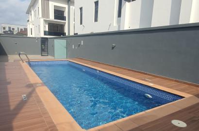 For rent  Exclusive 4 bedroom semi-detached house with a room bq IKEJA G.R.A, LAGOS.