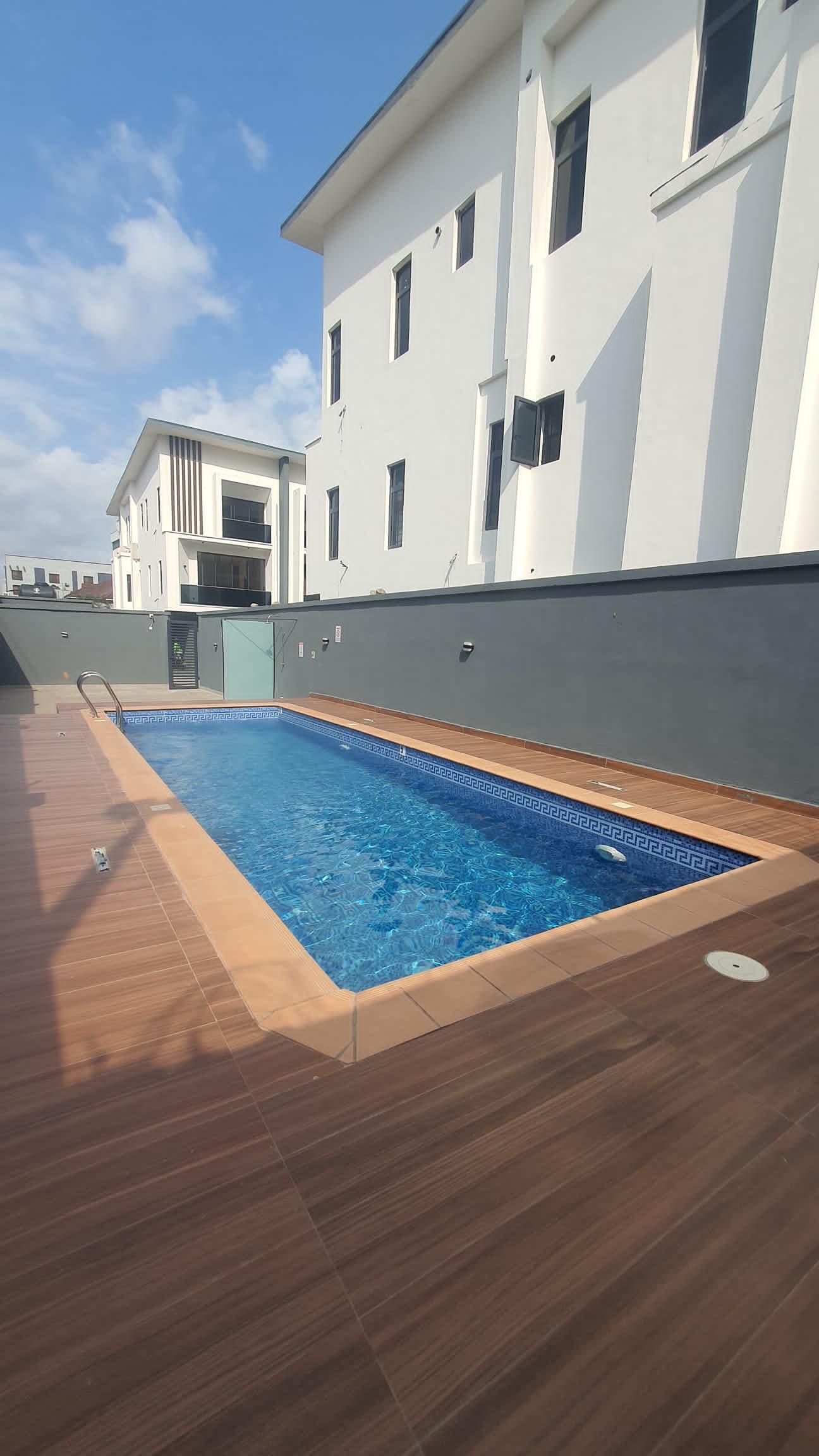 For rent  Exclusive 4 bedroom semi-detached house with a room bq IKEJA G.R.A, LAGOS.