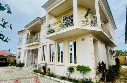 FOR SALE   A  well built 6 Bedroom fully  Detached duplex with 3  Bedroom chalet with Gate House, and swimming pool located at Beachwood Estate Bogije ibeju Lekki Lagos.   @600million Naira