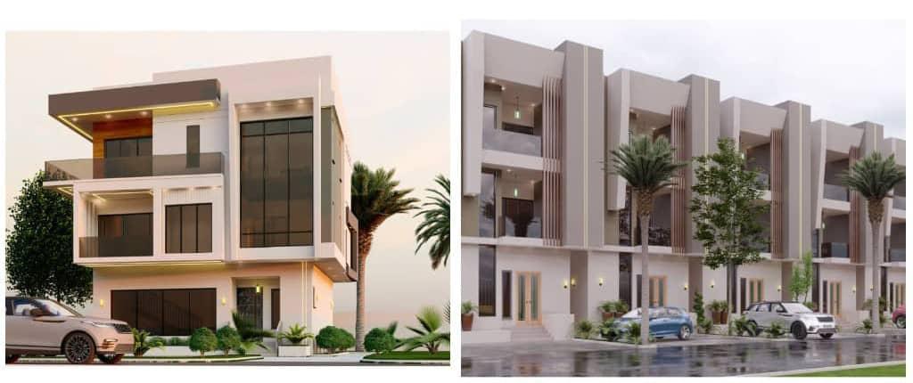 ESTATE PLOT AT WUYE   500sqm 5bedroom fully detached duplex with 2 suspended floors and bq LAND. It goes for 150million per plot.