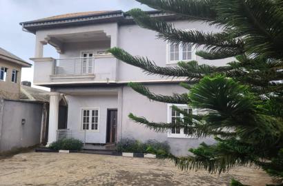 FOR  SALE  Five bedroom detached house on 352.796sqm of land at Makogi, Magboro.   TITLE  :  C of O  PRICE : N80m asking.