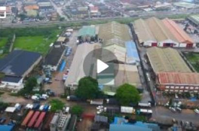 FOR SALE – PRIME INDUSTRIAL PROPERTY, IKEJA  Location:📍Henry Carr Street, Ikeja, Lagos