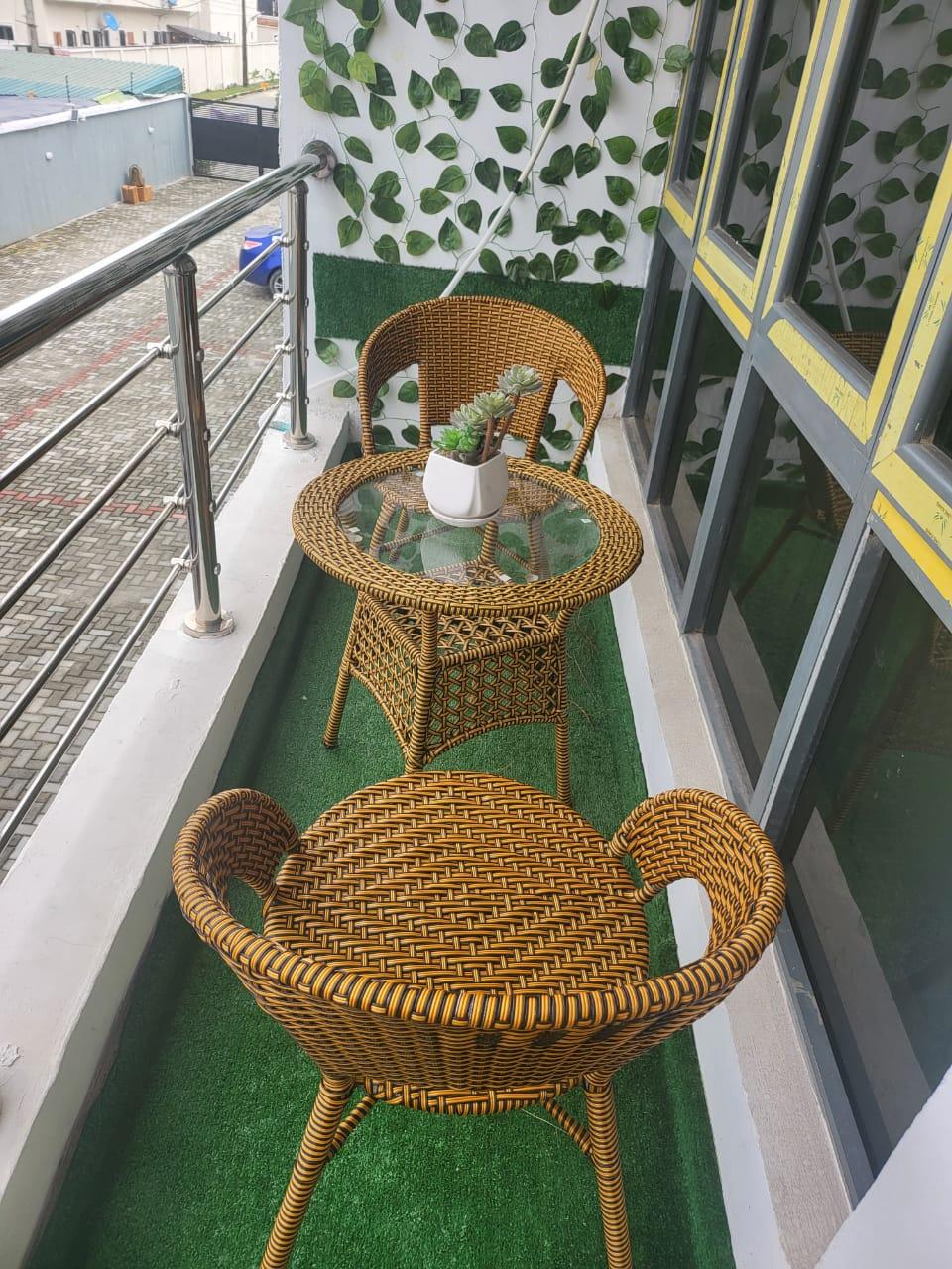 Shortlet  Cozy 2 bedroom Terrace Duplex with swimming pool and a Study room (3 bedrooms)