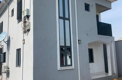 UST OUT FOR SALE  JUST A YEAR OLD OF MODERN BEAUTIFUL BLOCKS OF FLAT WITH PACKING SPACE  ON MORE THAN A PLOT OF LAND