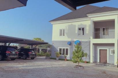 For sale  Location :- Asokoro district (Extension) Linder Chalker street  Near FCT minister private residence  House type :- 5 bedrooms fully detached duplex with Maid’s room