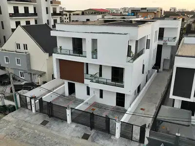 Semi-detached duplex for sale  Luxury 4 Bedroom Semi-Detached Duplex with BQ Ikate, Lekki, Lagos