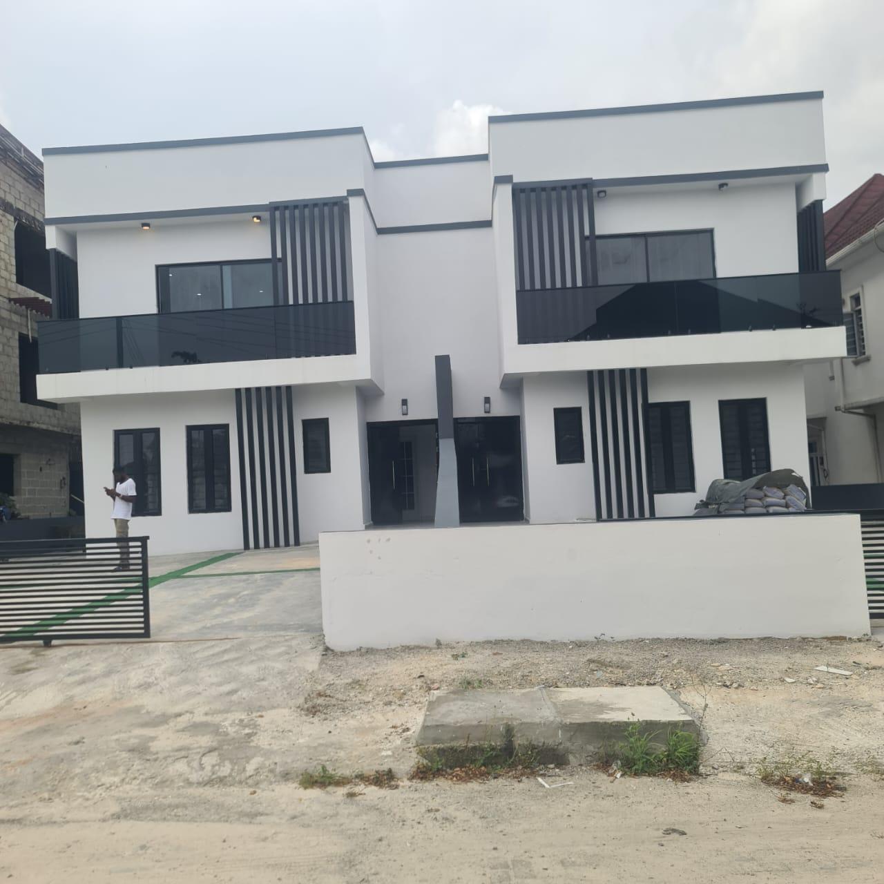 Beautifully Built 4BEDROOM DUPLEX semi detached with BQ for sale.